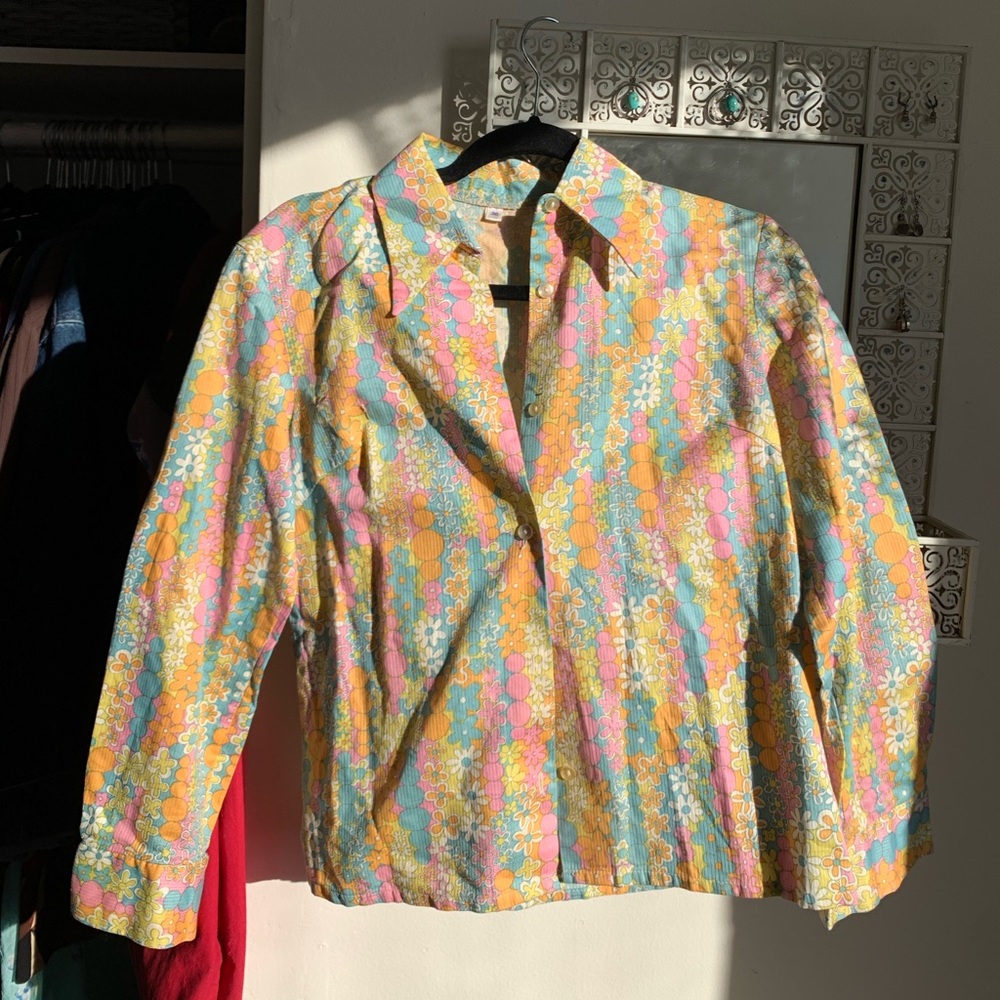 🌻 Vintage 70s Floral long sleeve 🌻